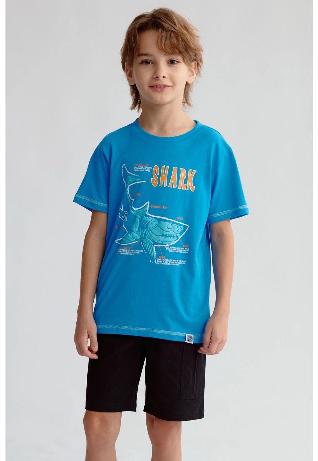 Polera Niño Puff Print Azulino-0