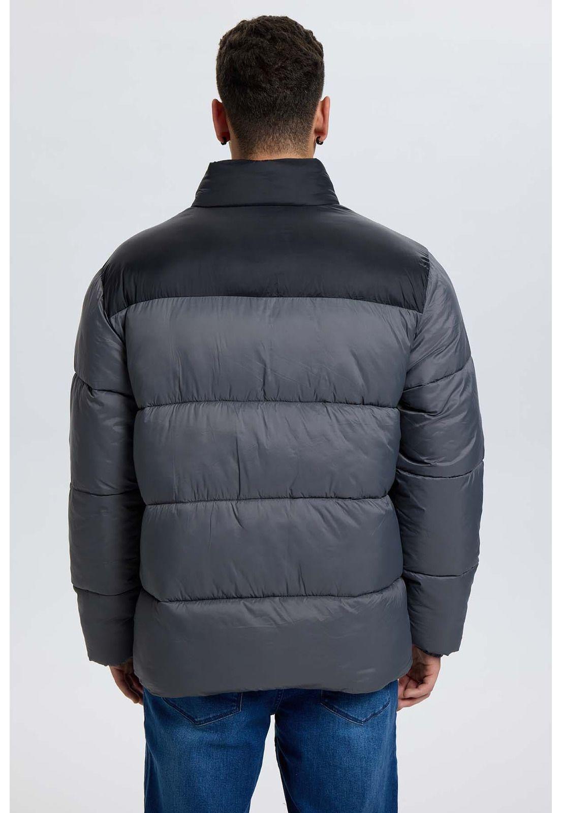 Parka Hombre Puffa Bicolor Gris-2