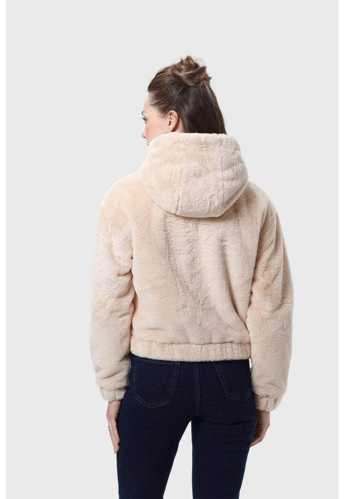 Chaqueta Mujer Polar Beige-2