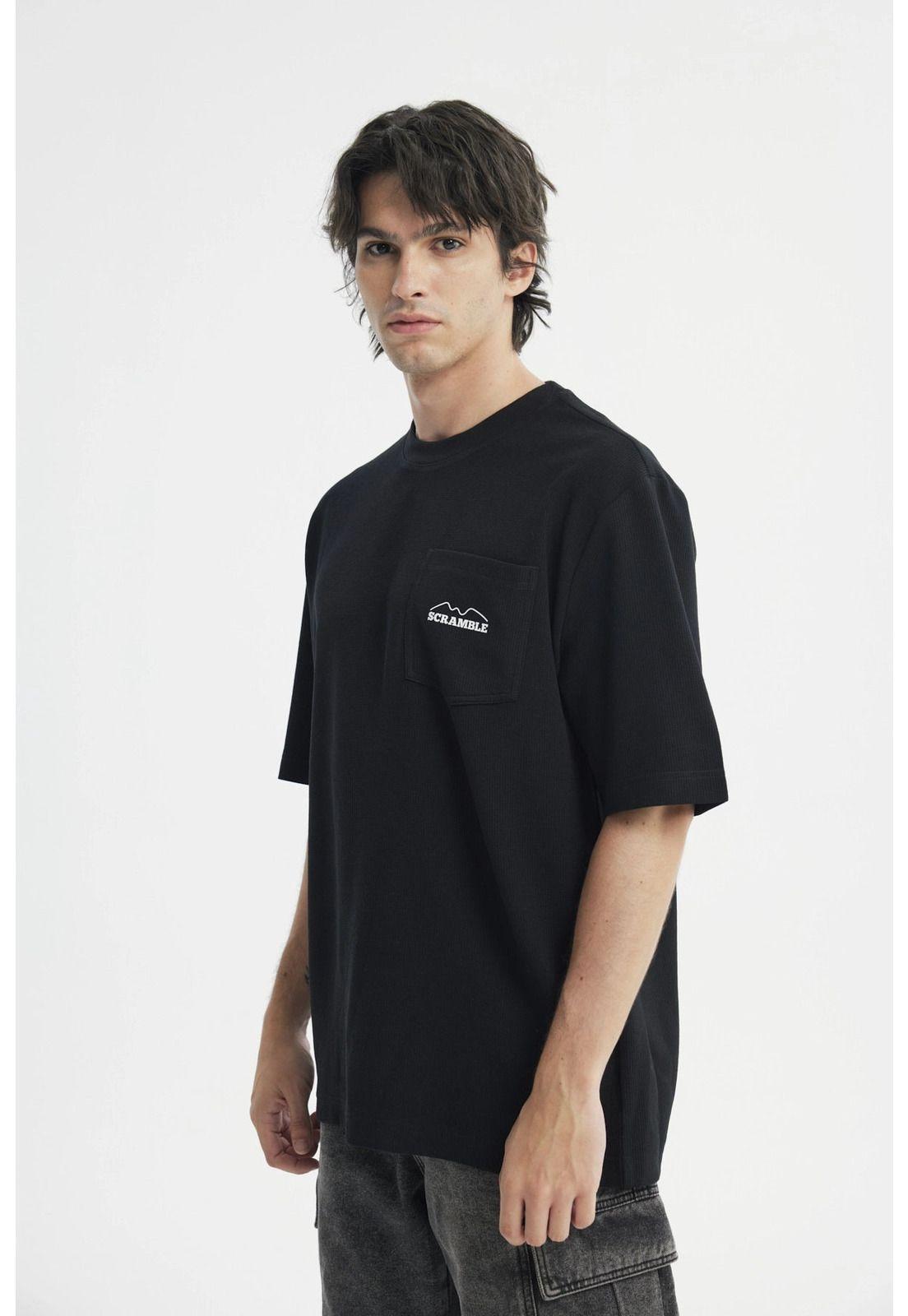 Polera Hombre Oversize Negro - XlV-2