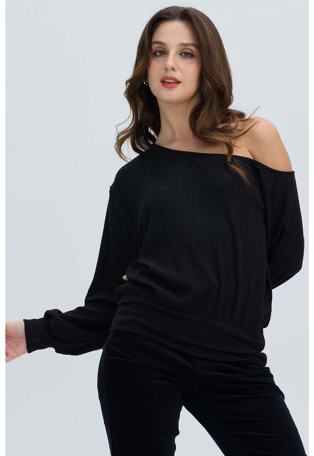 Sweater Mujer Asimé Negro-0