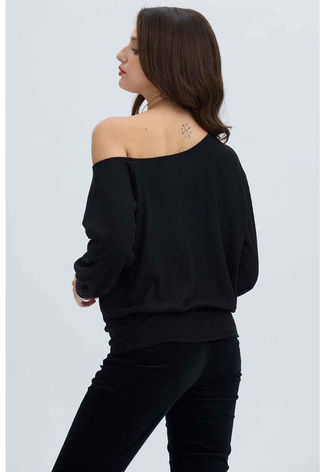 Sweater Mujer Asimé Negro-2