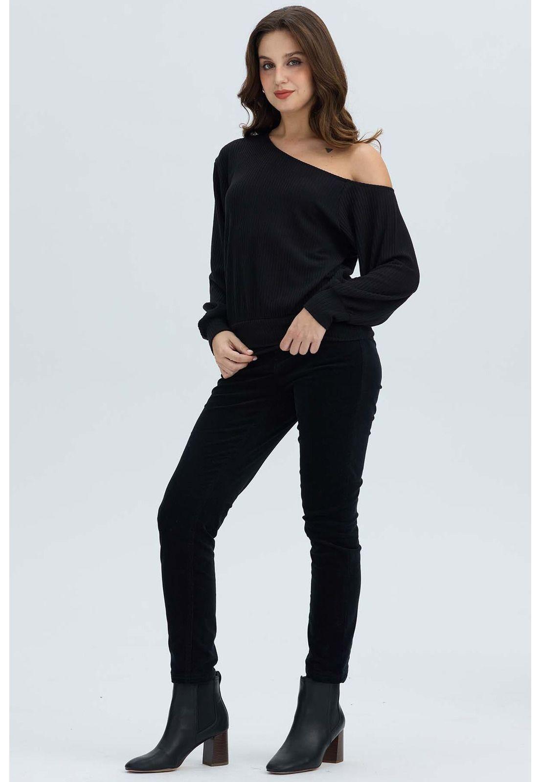 Sweater Mujer Asimé Negro-3