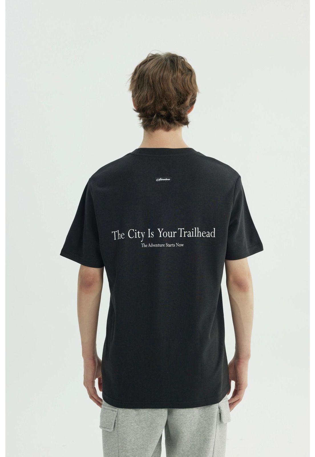 Polera Hombre Regular Negro - Vlll-2