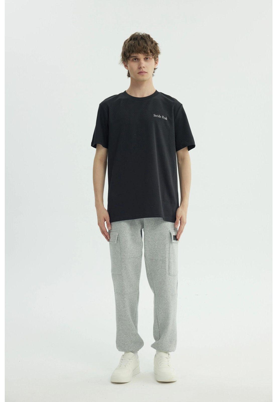 Polera Hombre Regular Negro - Vlll-3