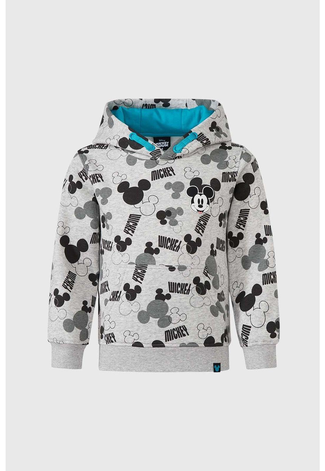 Polerón Niño Mickey Y Sus Amigos Gris-0