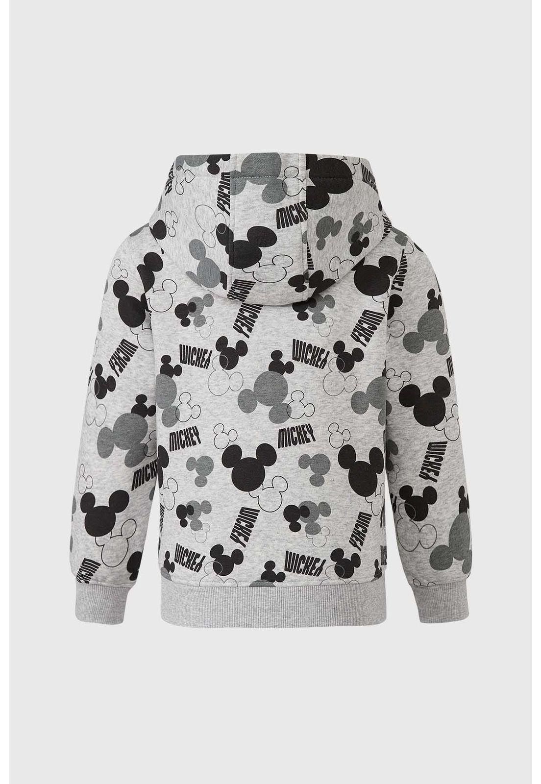 Polerón Niño Mickey Y Sus Amigos Gris-1