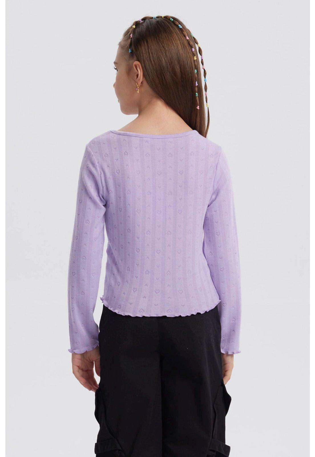 Polera Niña Lazos Lila-2