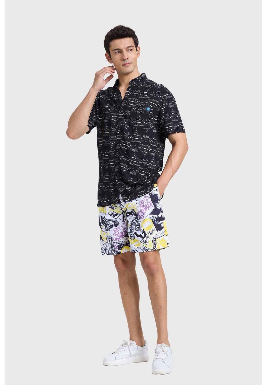 Camisa Hombre Superman Negro-3