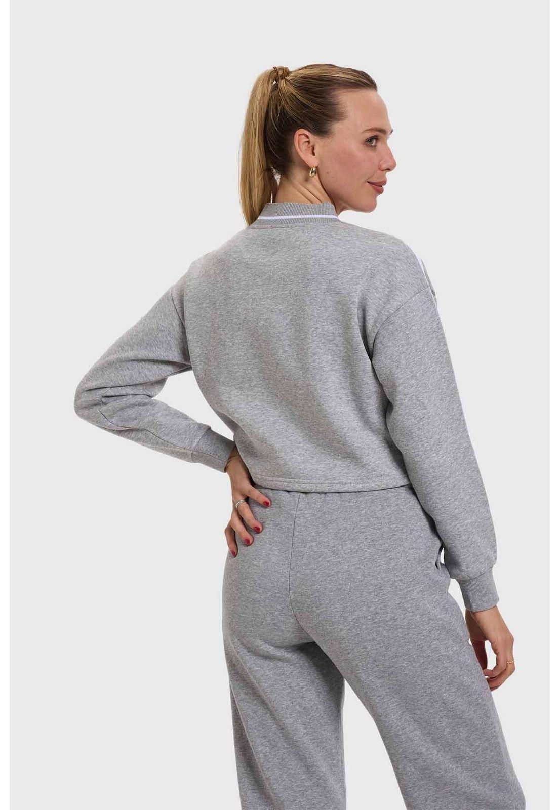 Polerón Mujer Preppy Gris-2