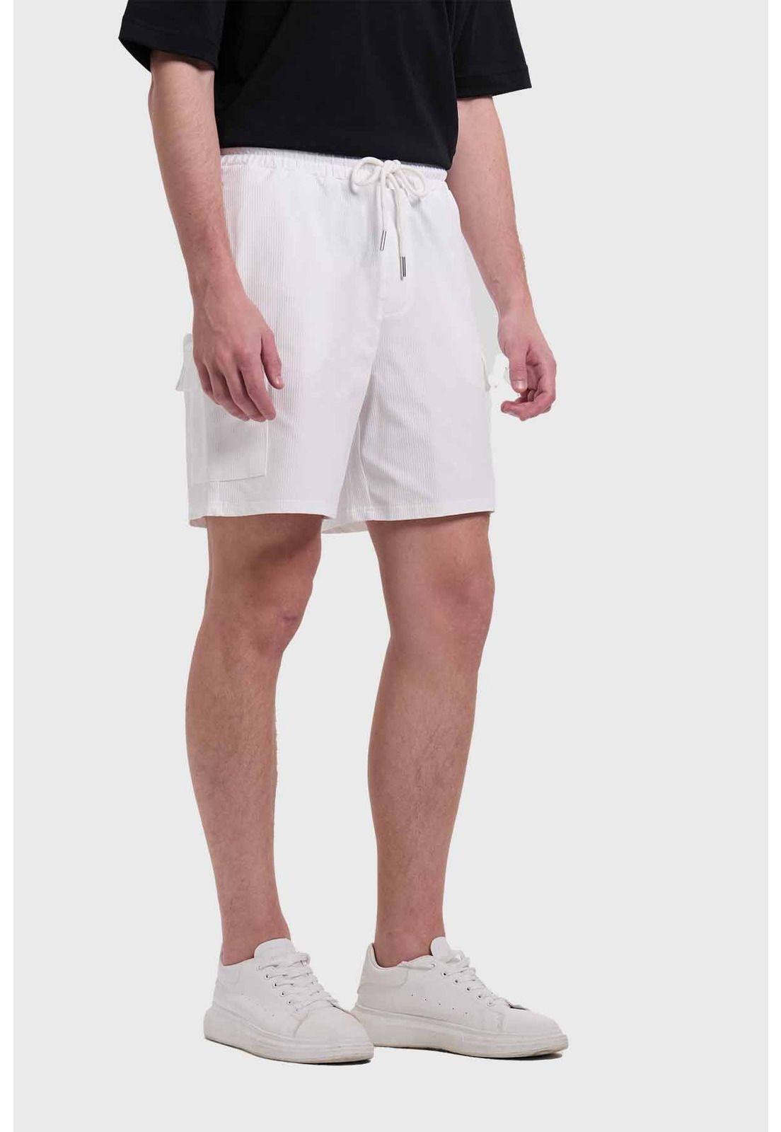 Bermuda Hombre Textura Blanco-1