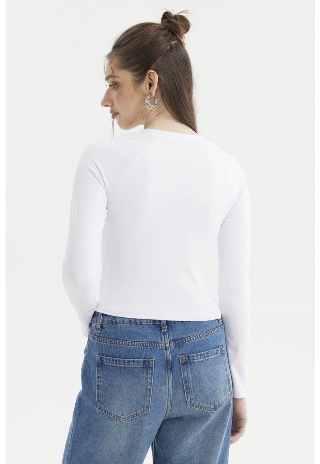 Polera Mujer Lisa Blanco - Vl-2