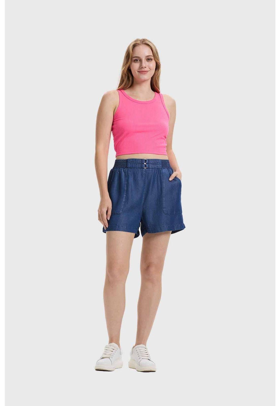 Polera Mujer Sudadera Fucsia Flúor-3