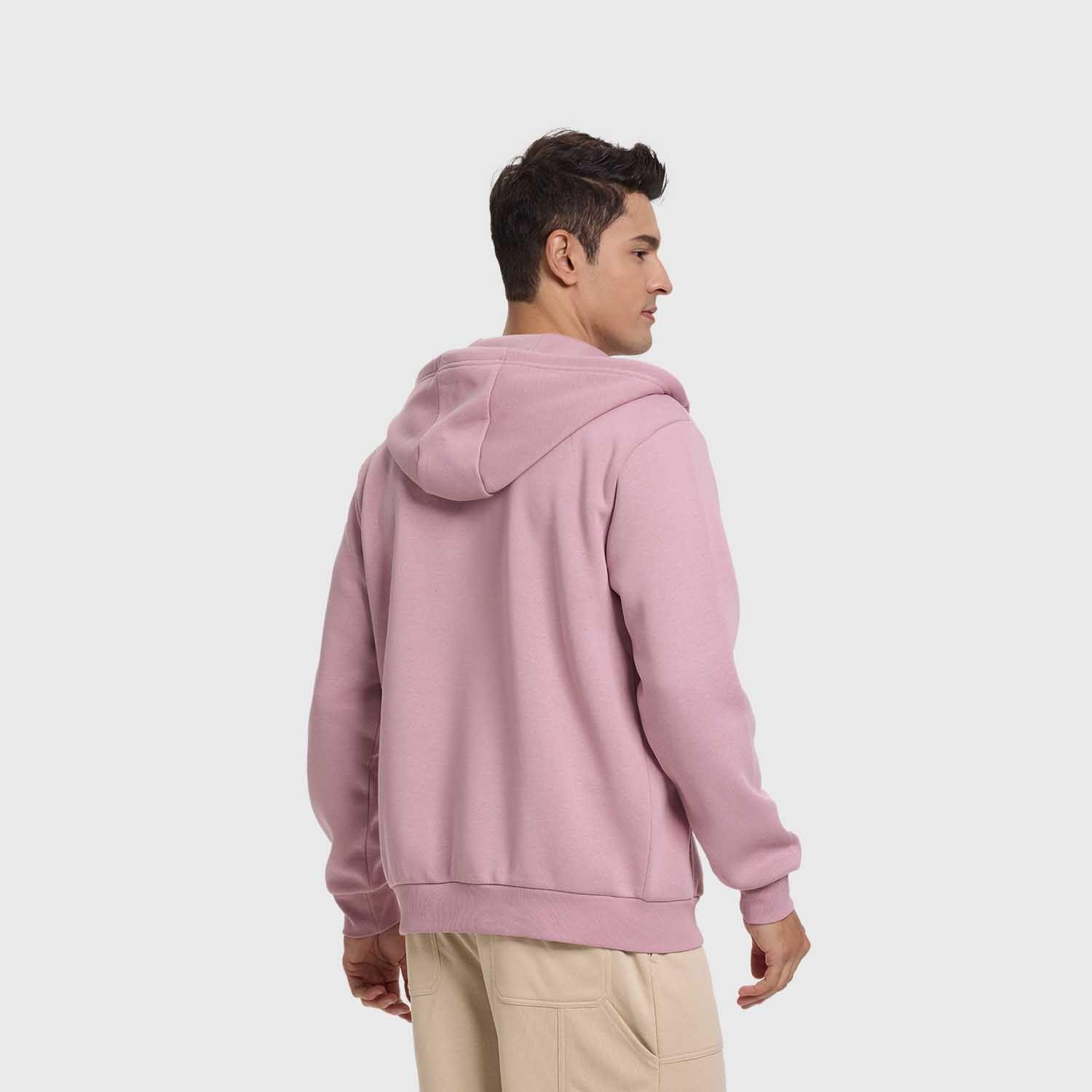 Polerón Hombre Full Zipper Rosado Claro Fashion's Park-2