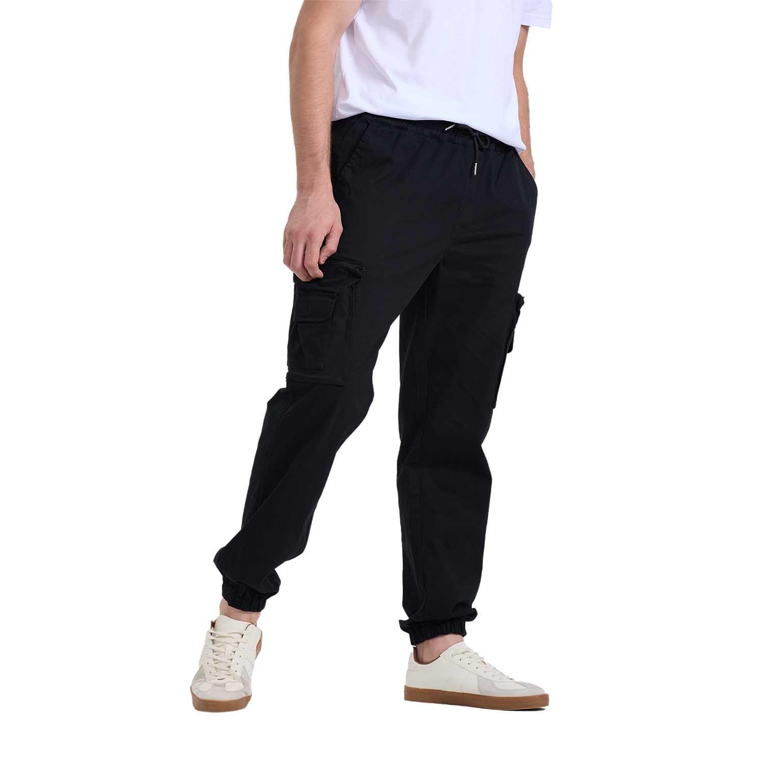 Pantalón Hombre Cargo Negro Fashion's Park-0