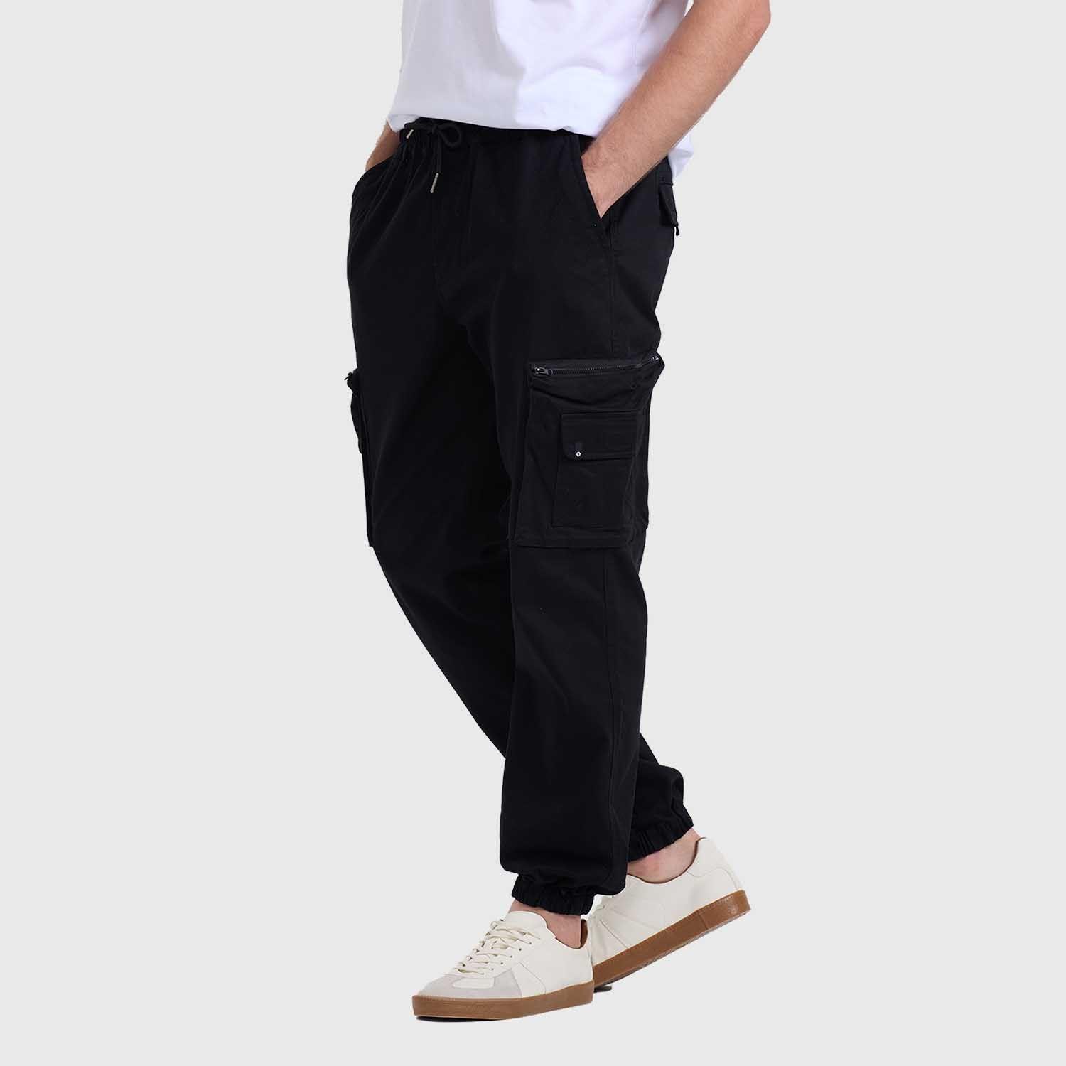 Pantalón Hombre Cargo Negro Fashion's Park-1