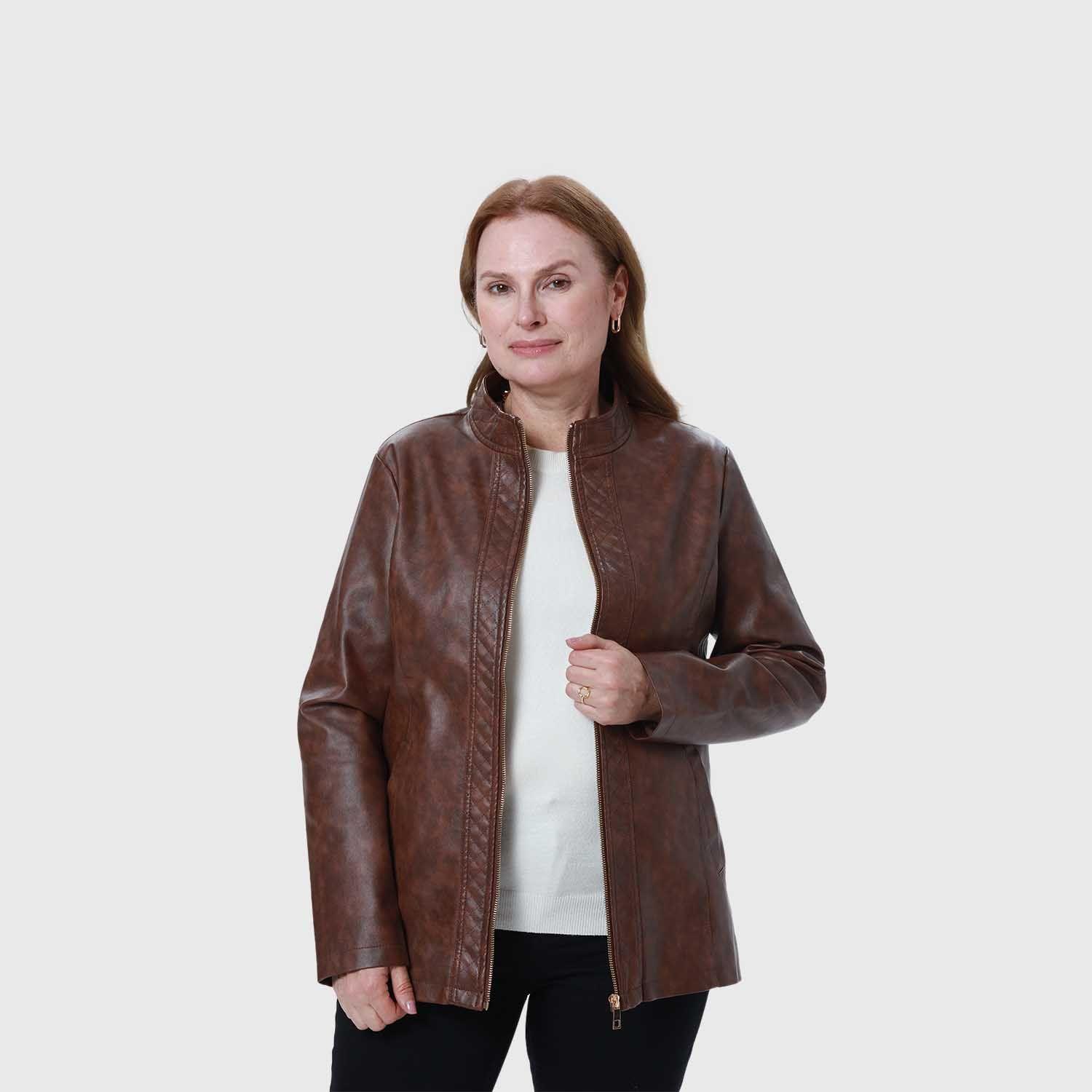 Chaqueta Mujer Pu Cafe Fashion's Park-1