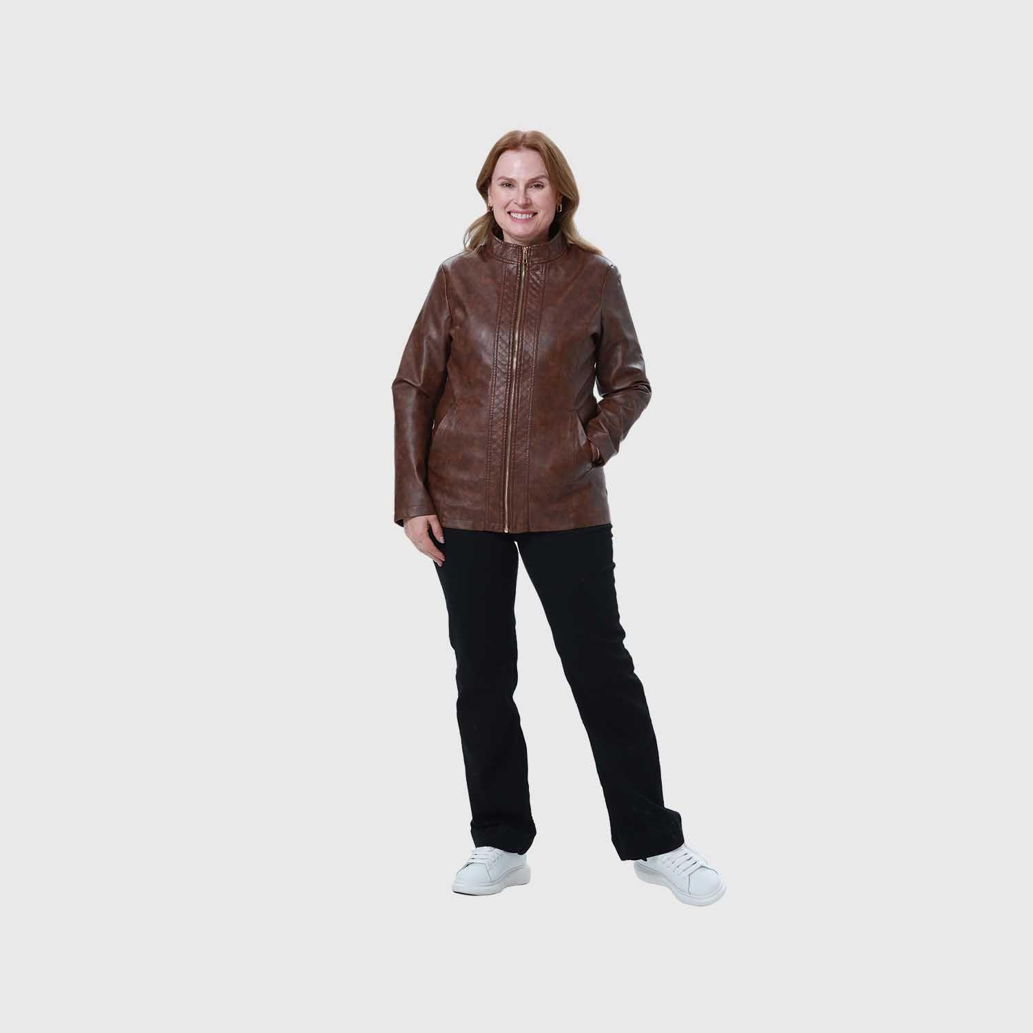 Chaqueta Mujer Pu Cafe Fashion's Park-3