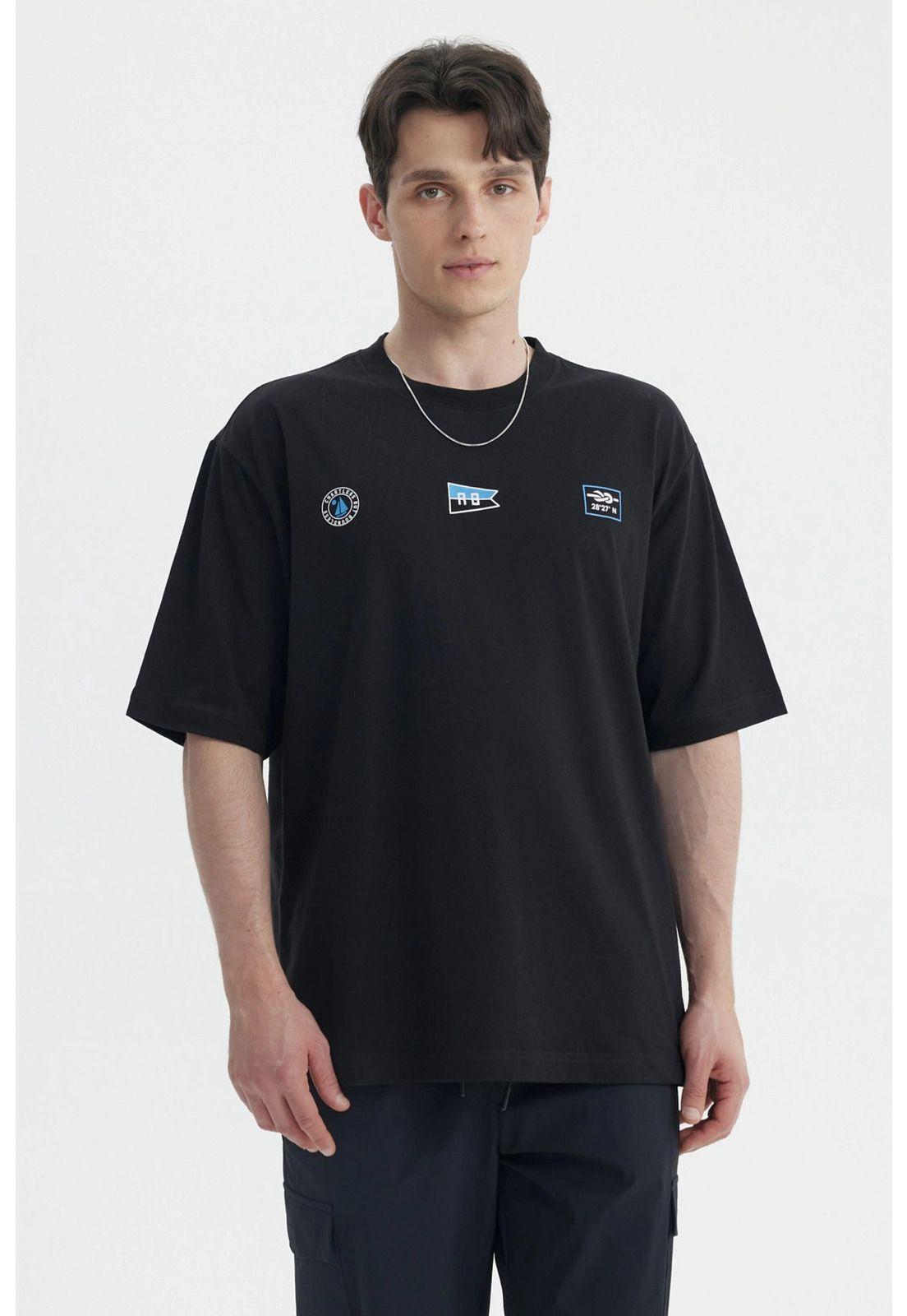 Polera Hombre OVlersize Negro- Vl-0