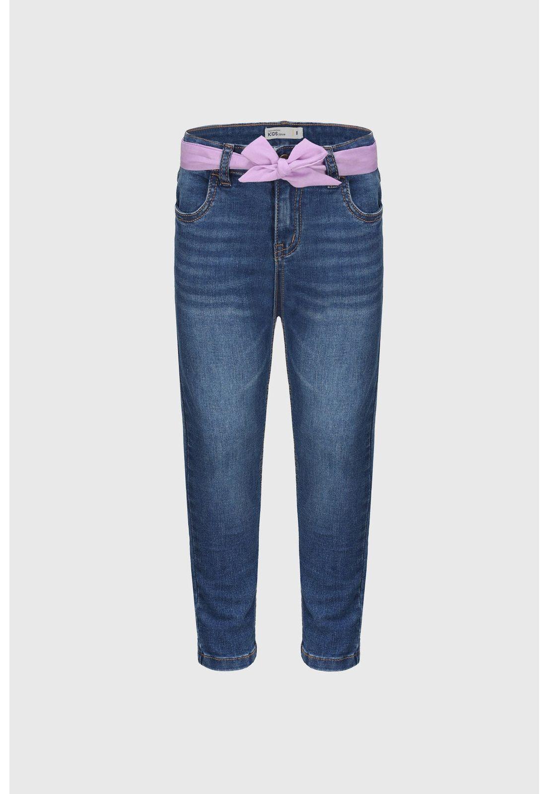 Jeans Niña Básico Azul-0