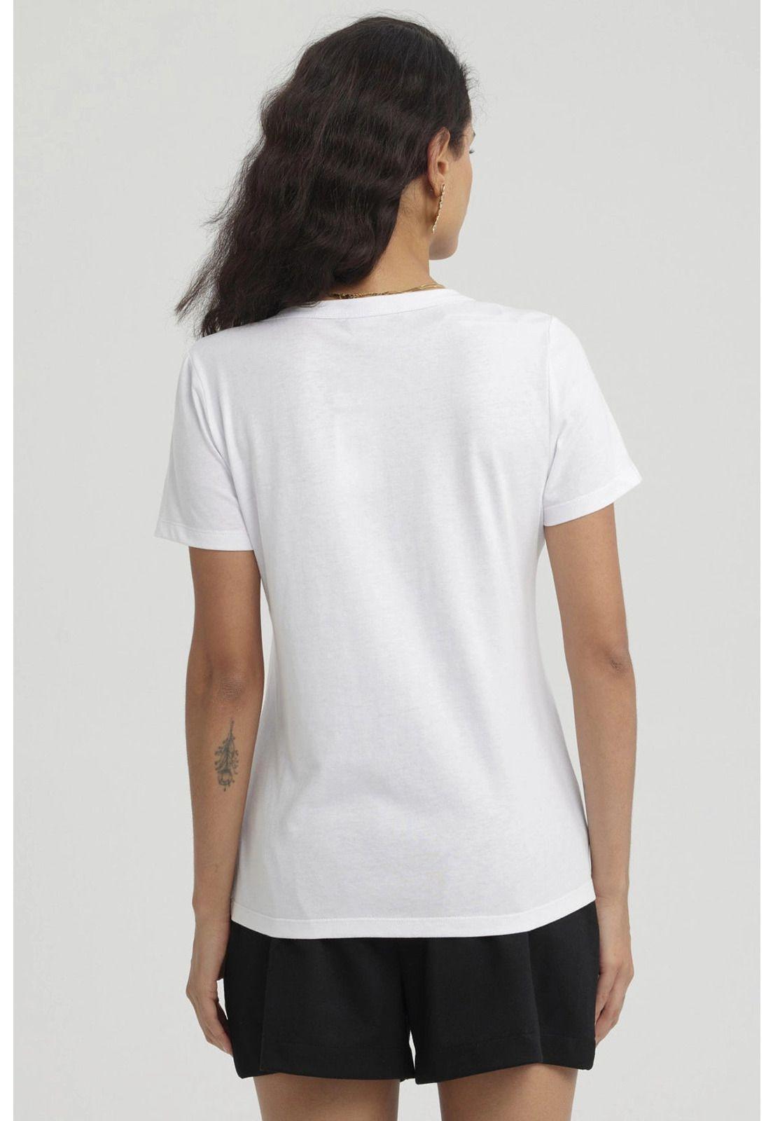 Polera Mujer Lisa Blanco - V-2