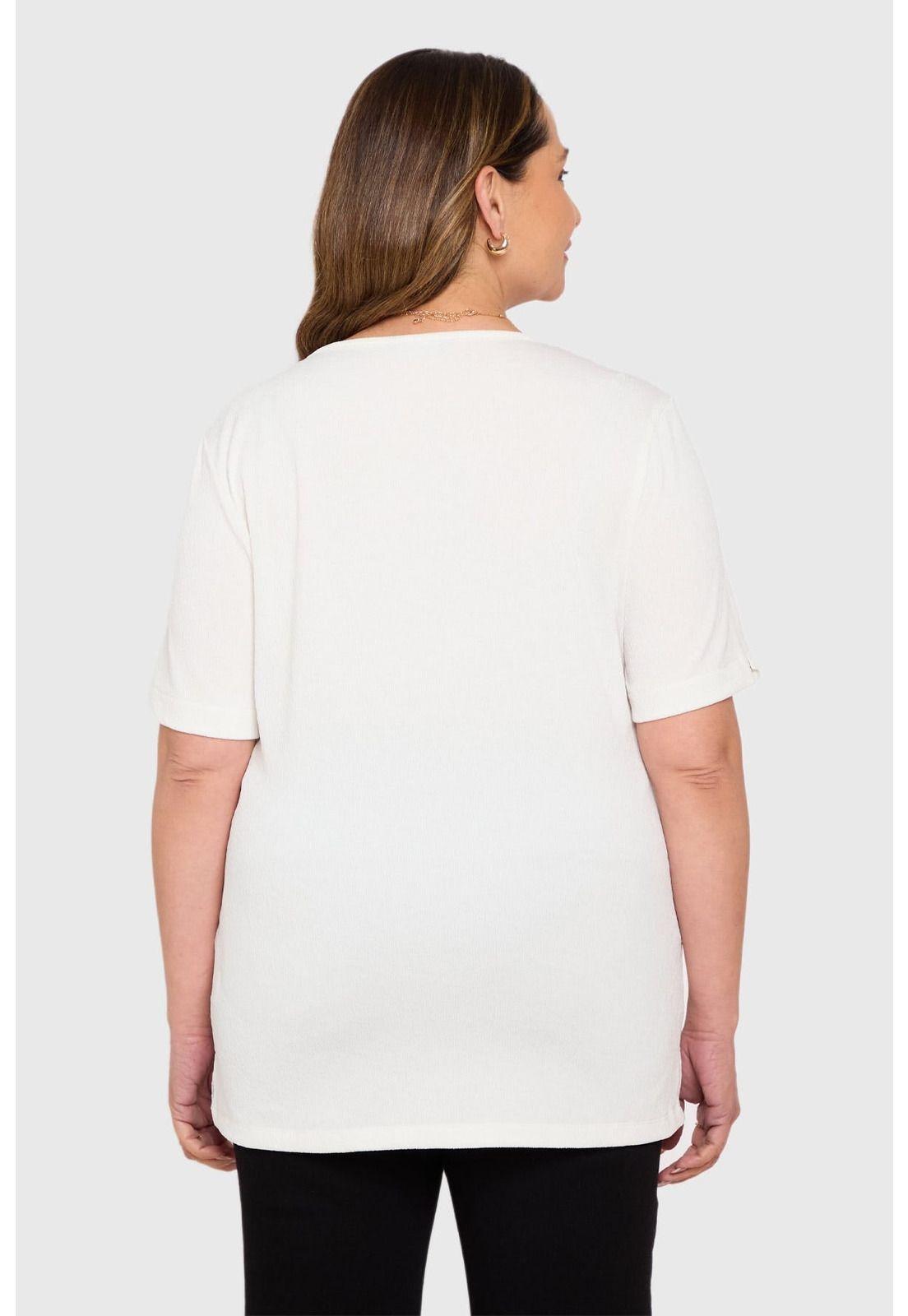Polera Mujer Detalle Escote Crudo - lll-2