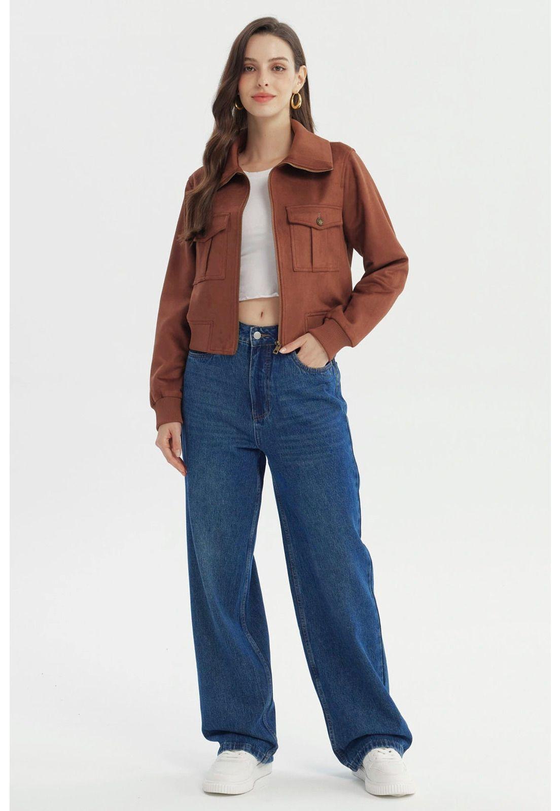 Chaqueta Mujer Slim Camel - ll-3