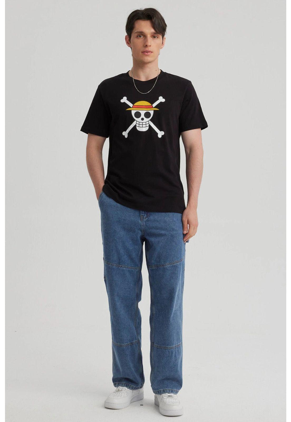 Polera Hombre One Piece Negro - IX-1