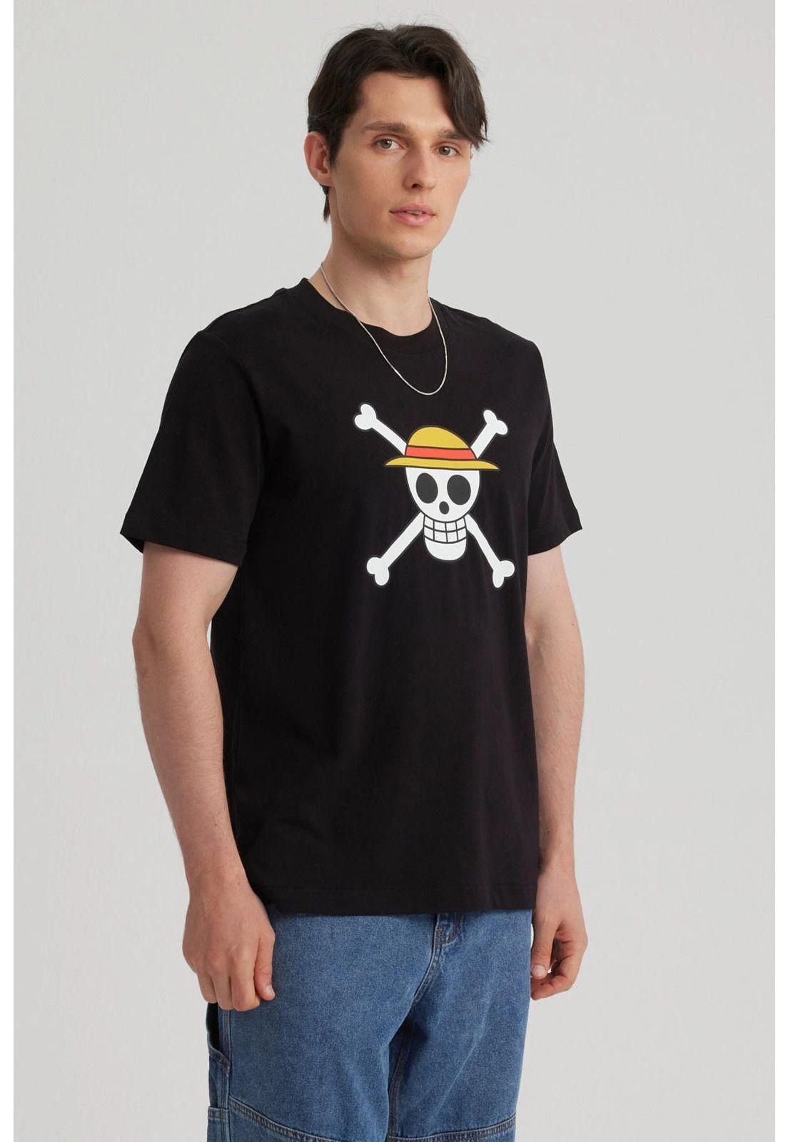 Polera Hombre One Piece Negro - IX-3