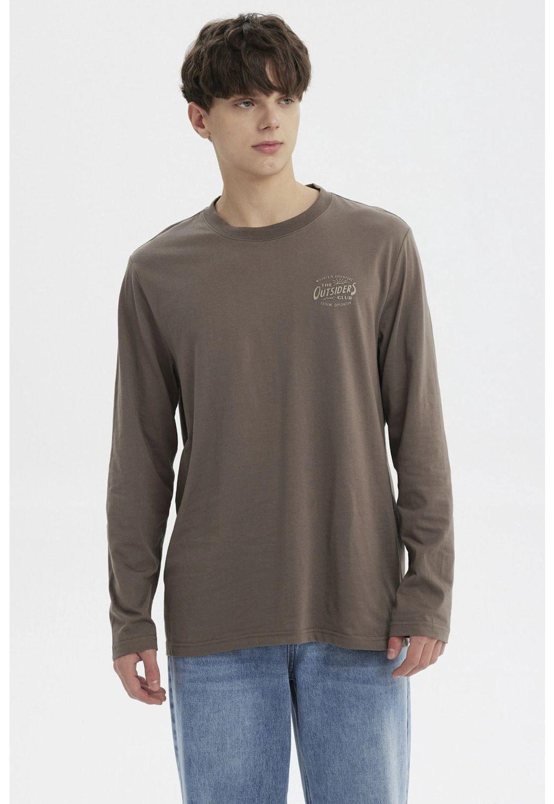 Polera Hombre Slim Marron-0