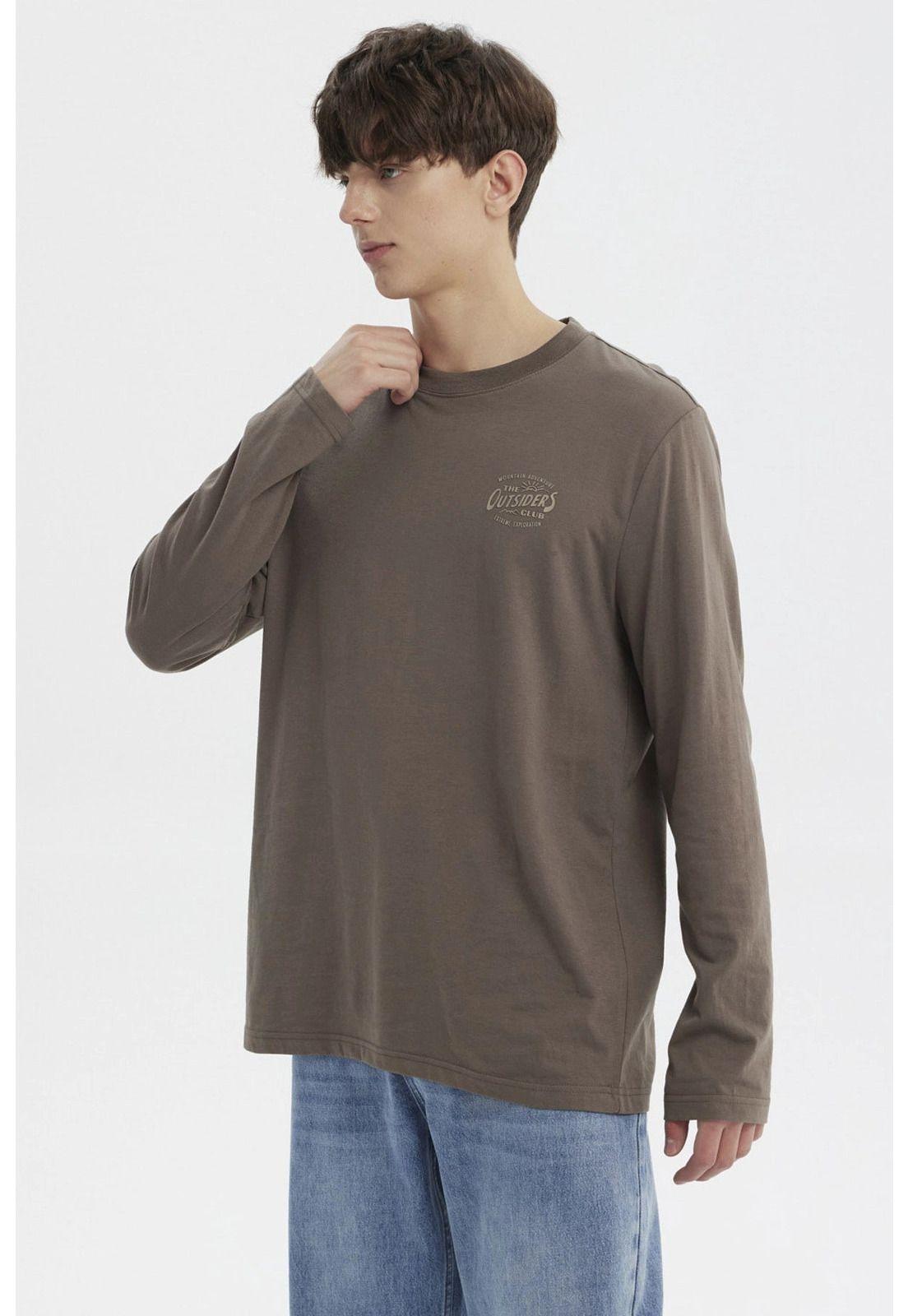 Polera Hombre Slim Marron-1