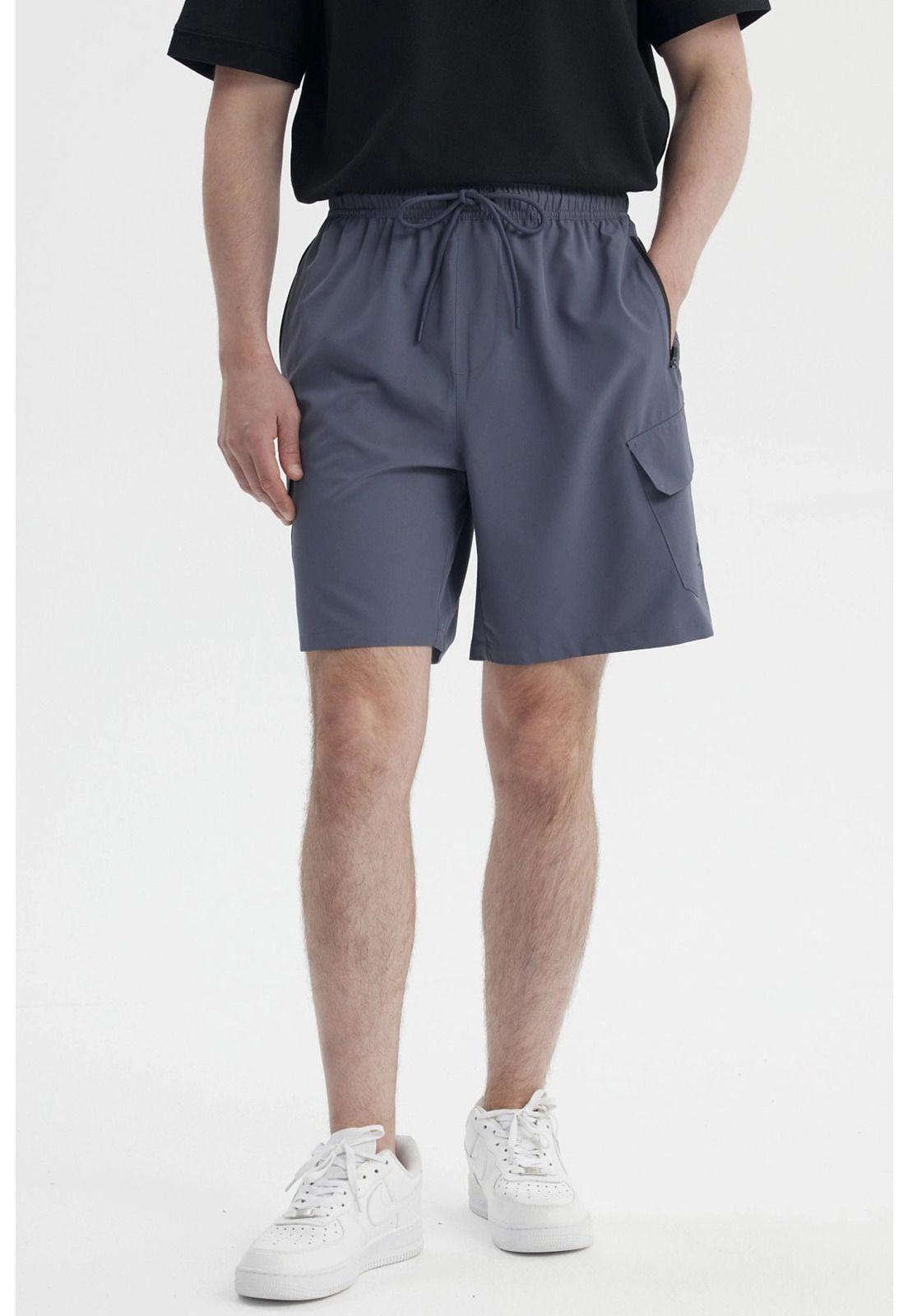 Bermuda Hombre Calce Recto Gris- lll-0