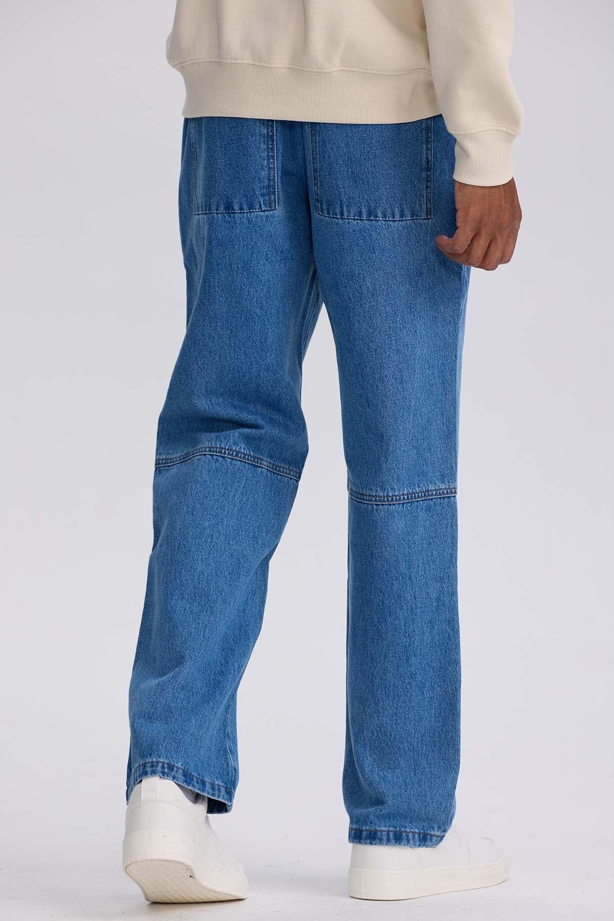Jeans Hombre Retro Skater Azul-2