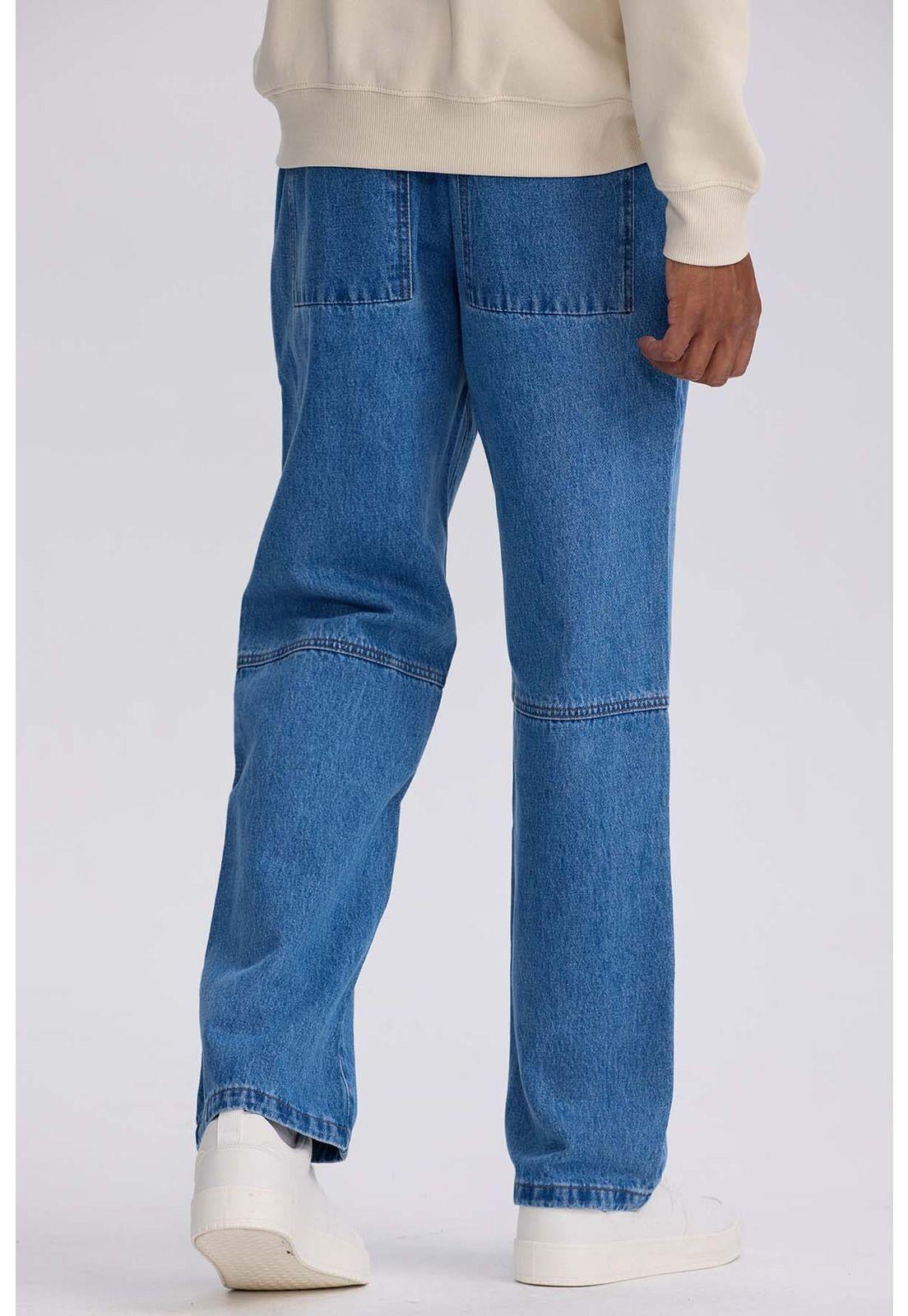 Jeans Hombre Retro Skater Azul-2