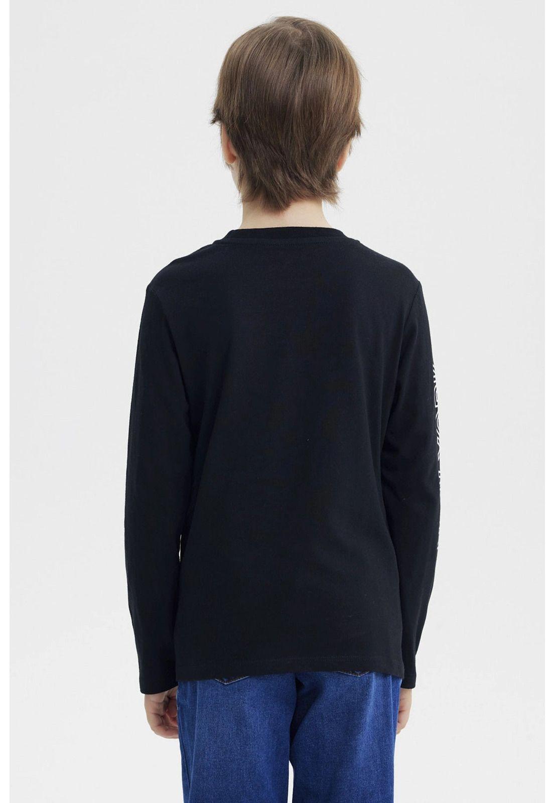 Polera Niño Slim Negro - Vl-2
