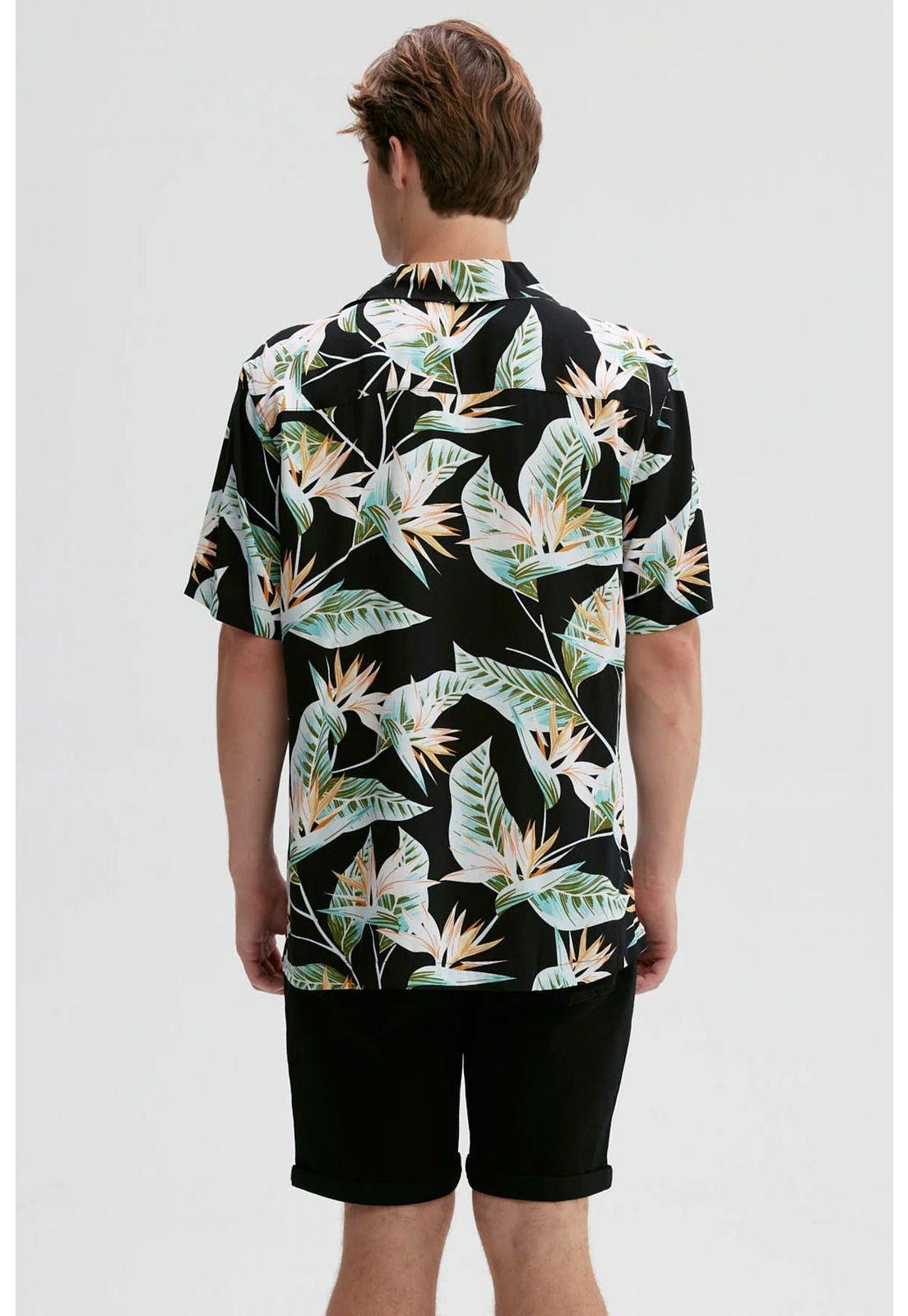 Camisa Hombre Full Print Verde - lll-2