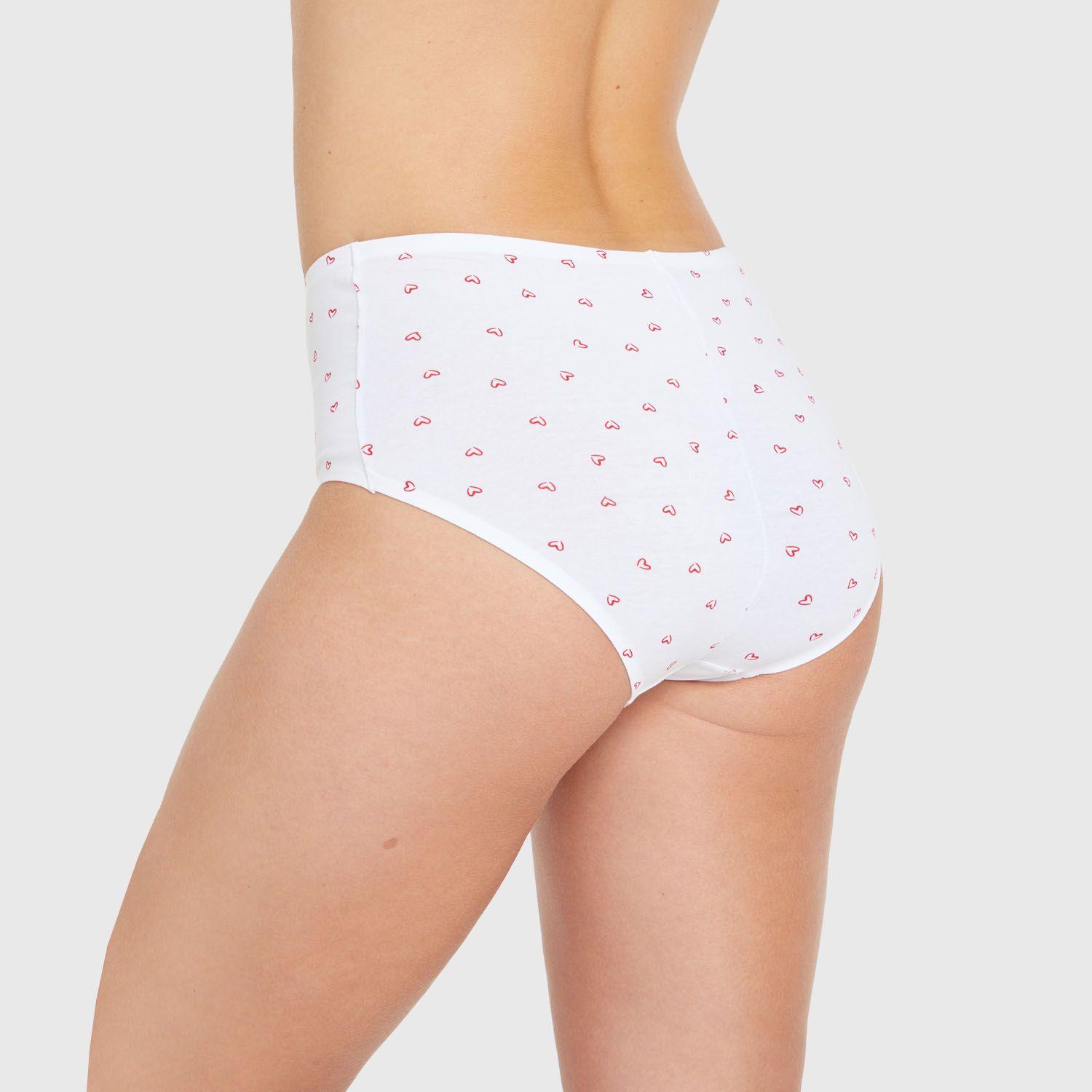 Calzón Pantaleta Bipack Tiro Alto Blanco Mujer-2