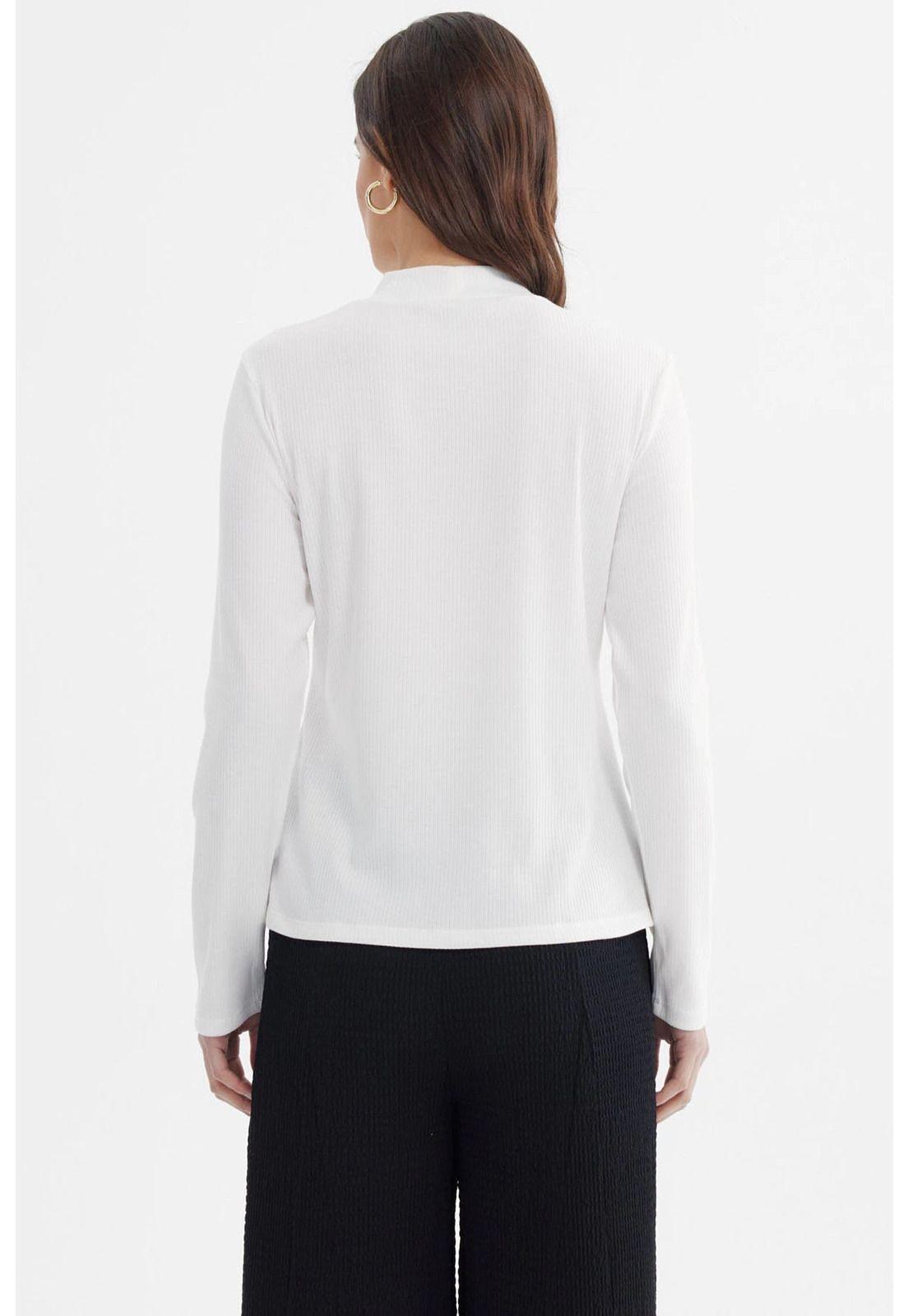 Polera Mujer Rib Lisa Crudo - ll-2