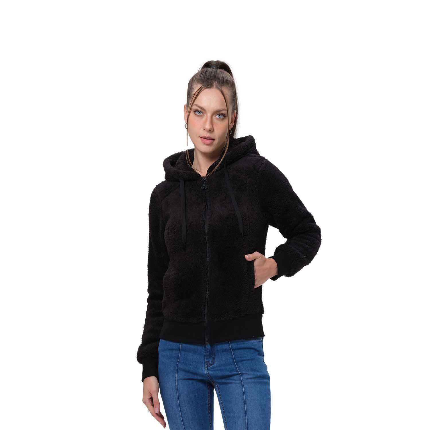 Polar Mujer Peludo Negro Fsp Vi-0