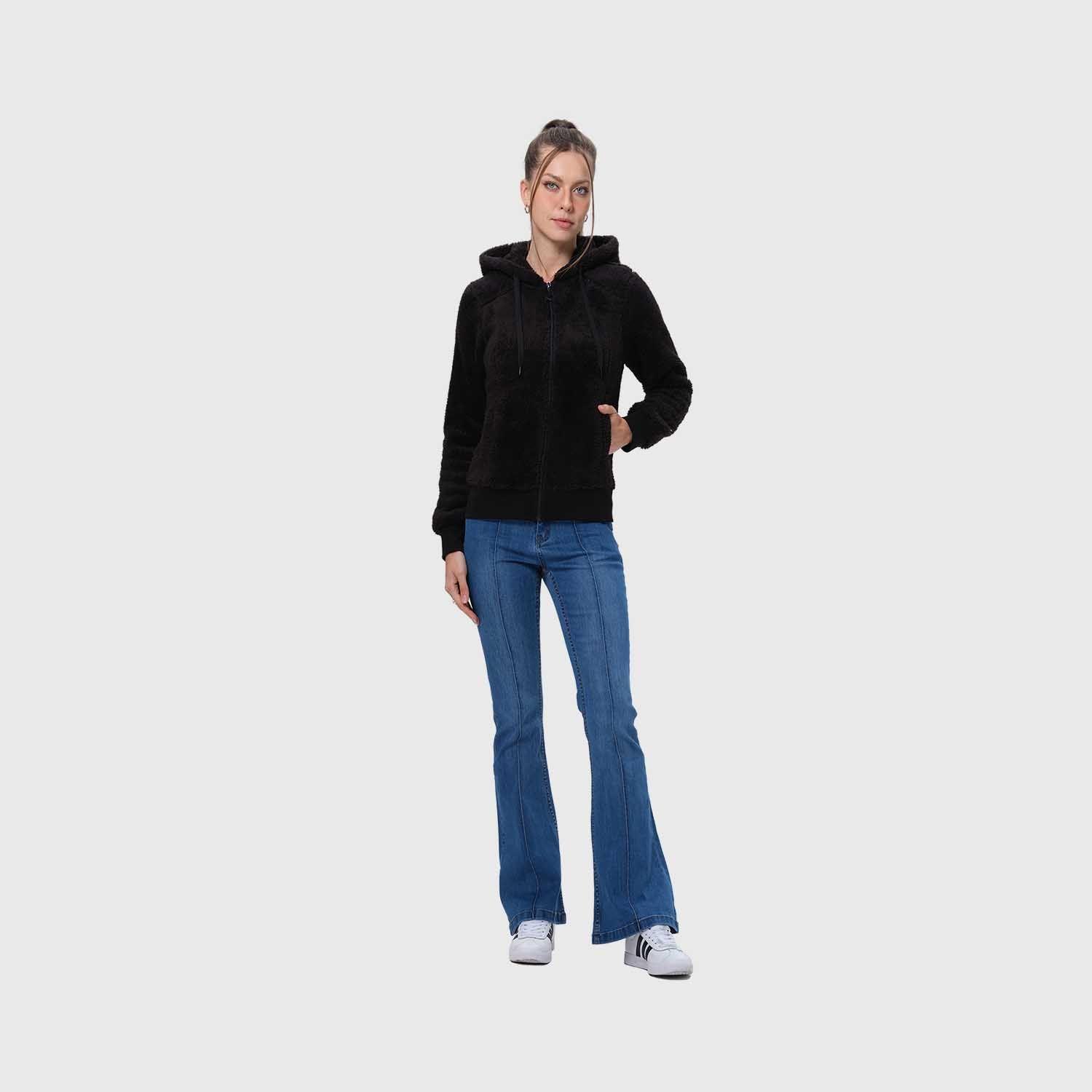 Polar Mujer Peludo Negro Fsp Vi-3