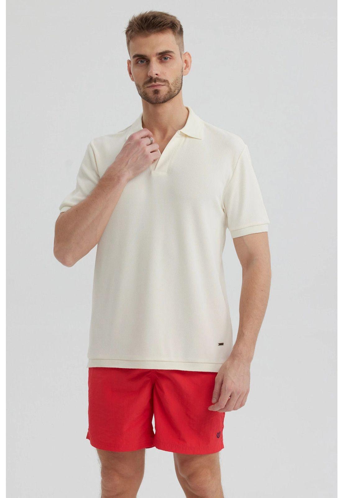 Polera Hombre Textura Beige- ll-0