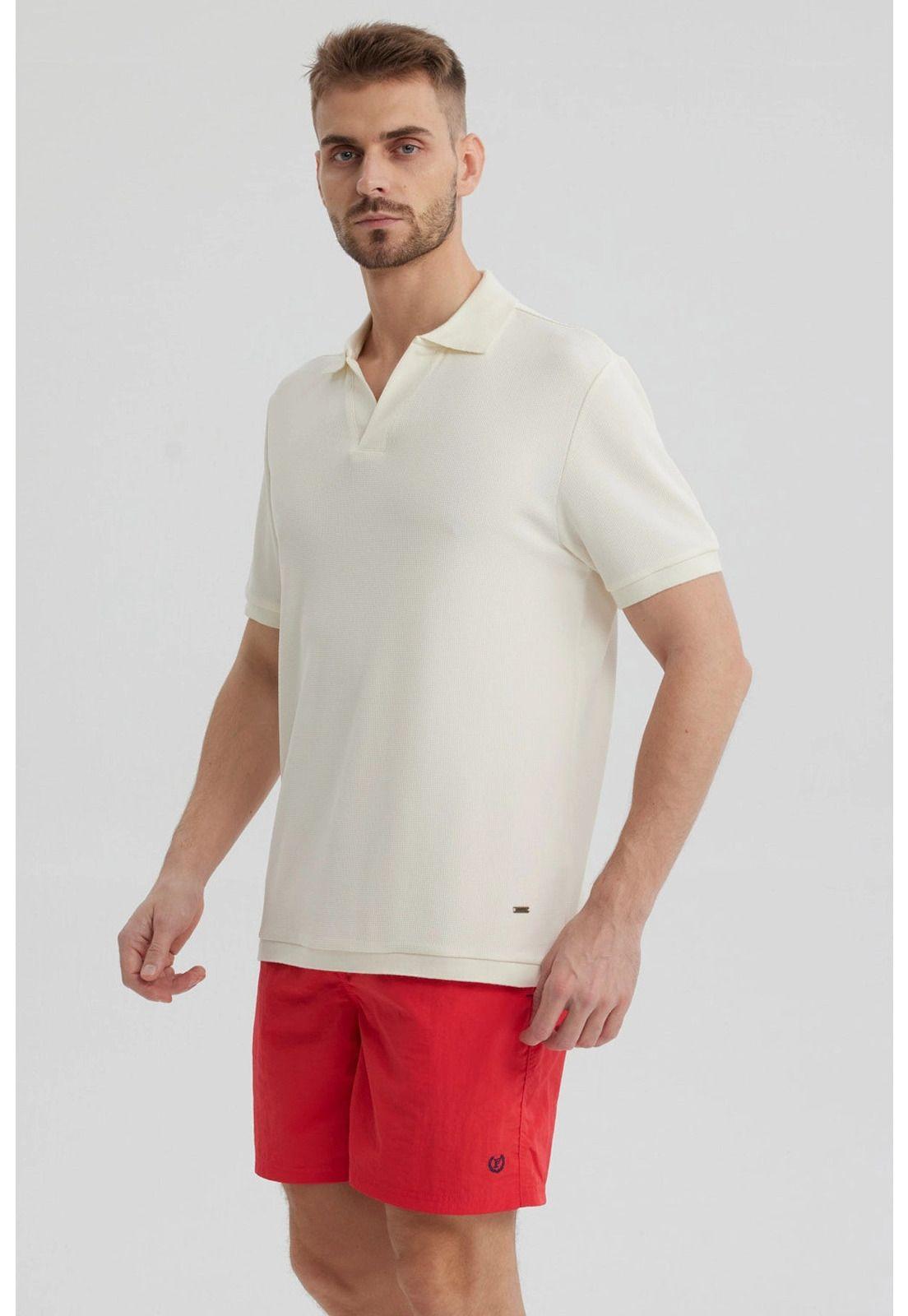 Polera Hombre Textura Beige- ll-1