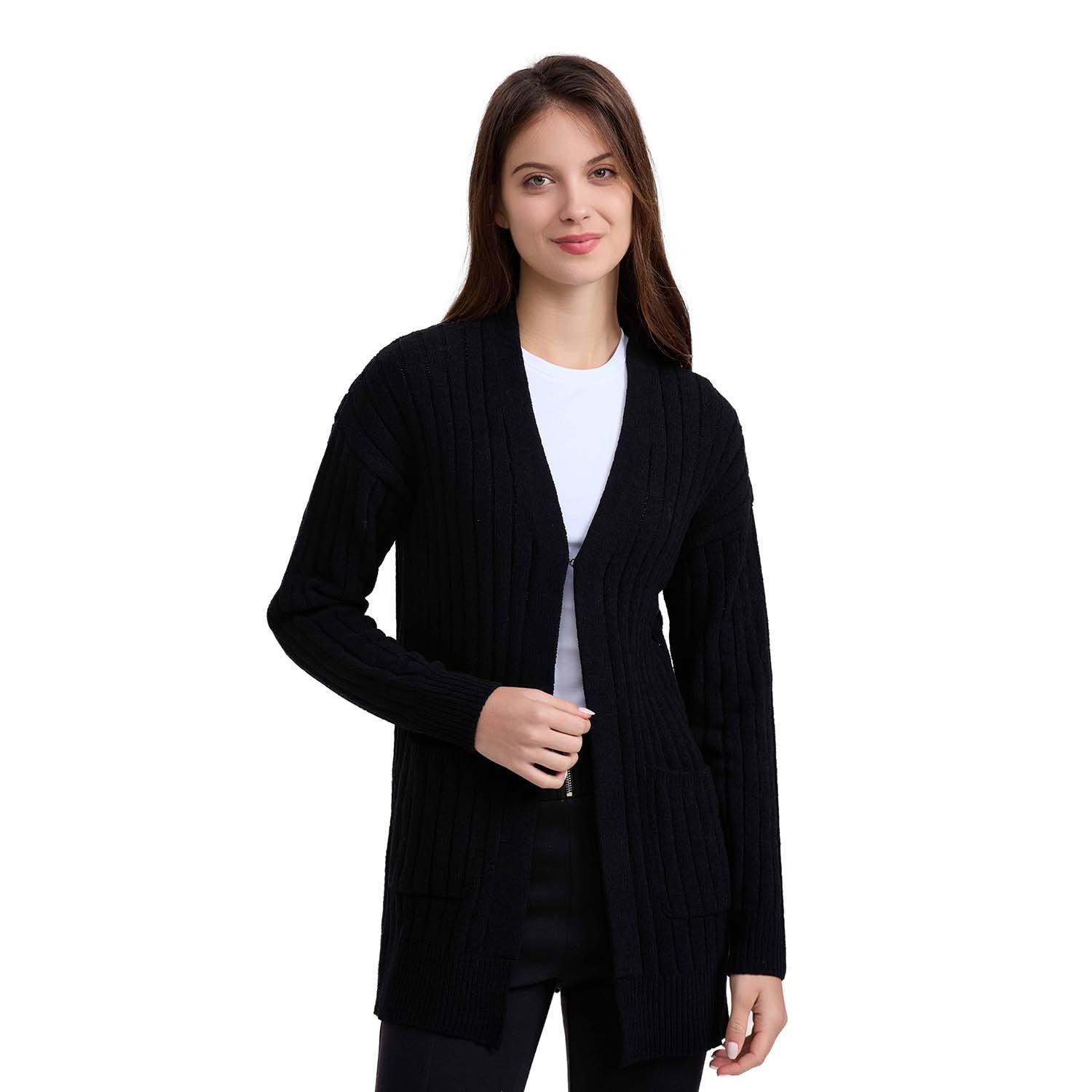 Sweater Mujer Tapado Negro I-0