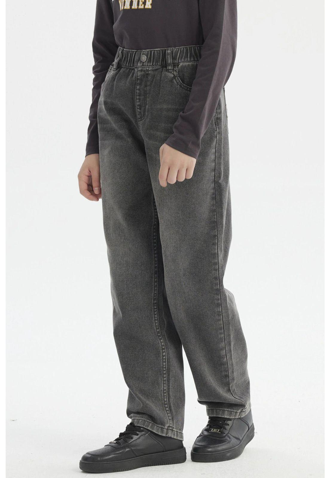 Jeans Niño Baggy Gris-1