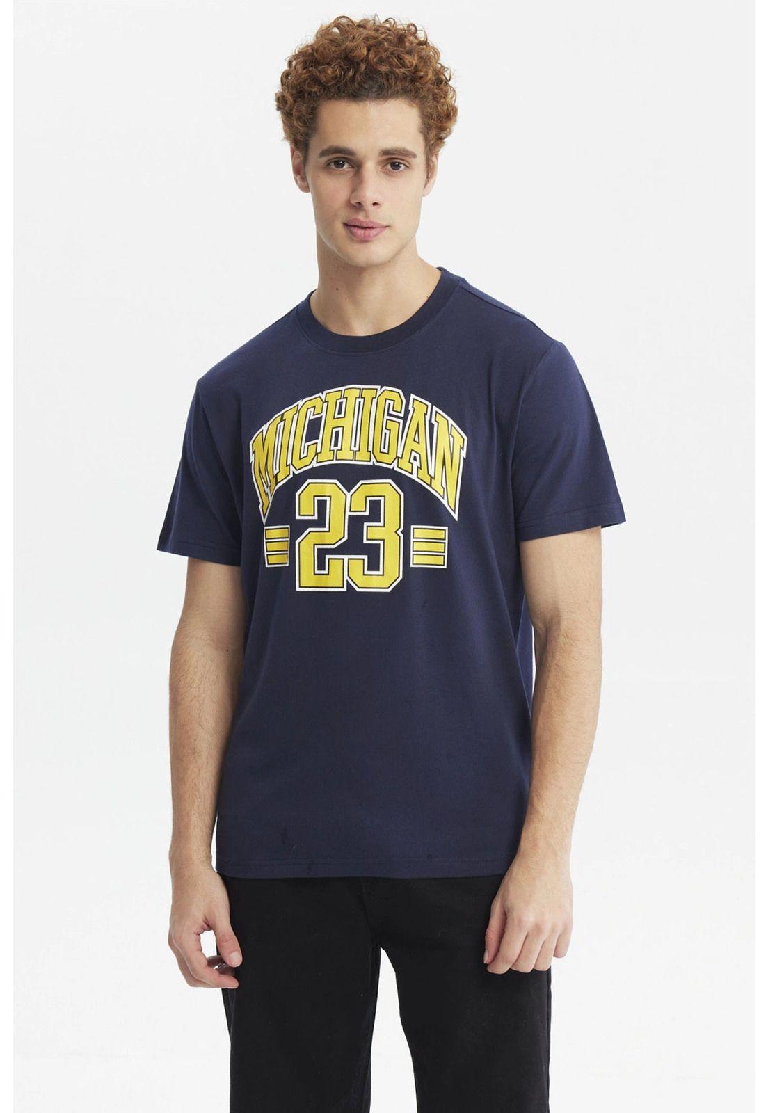 Polera Hombre Oversize Azul - ll-0