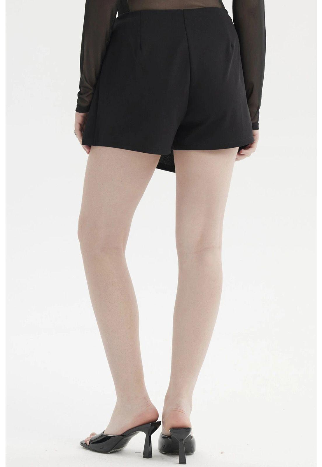 Short Mujer Falda Short Negro-2