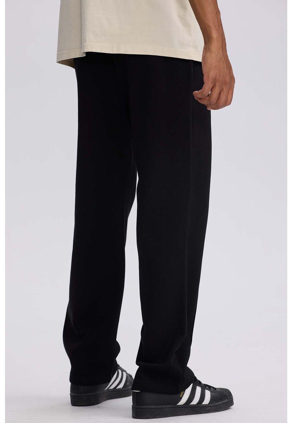 Pantalón Buzo Hombre Calce Recto Negro - lll-2