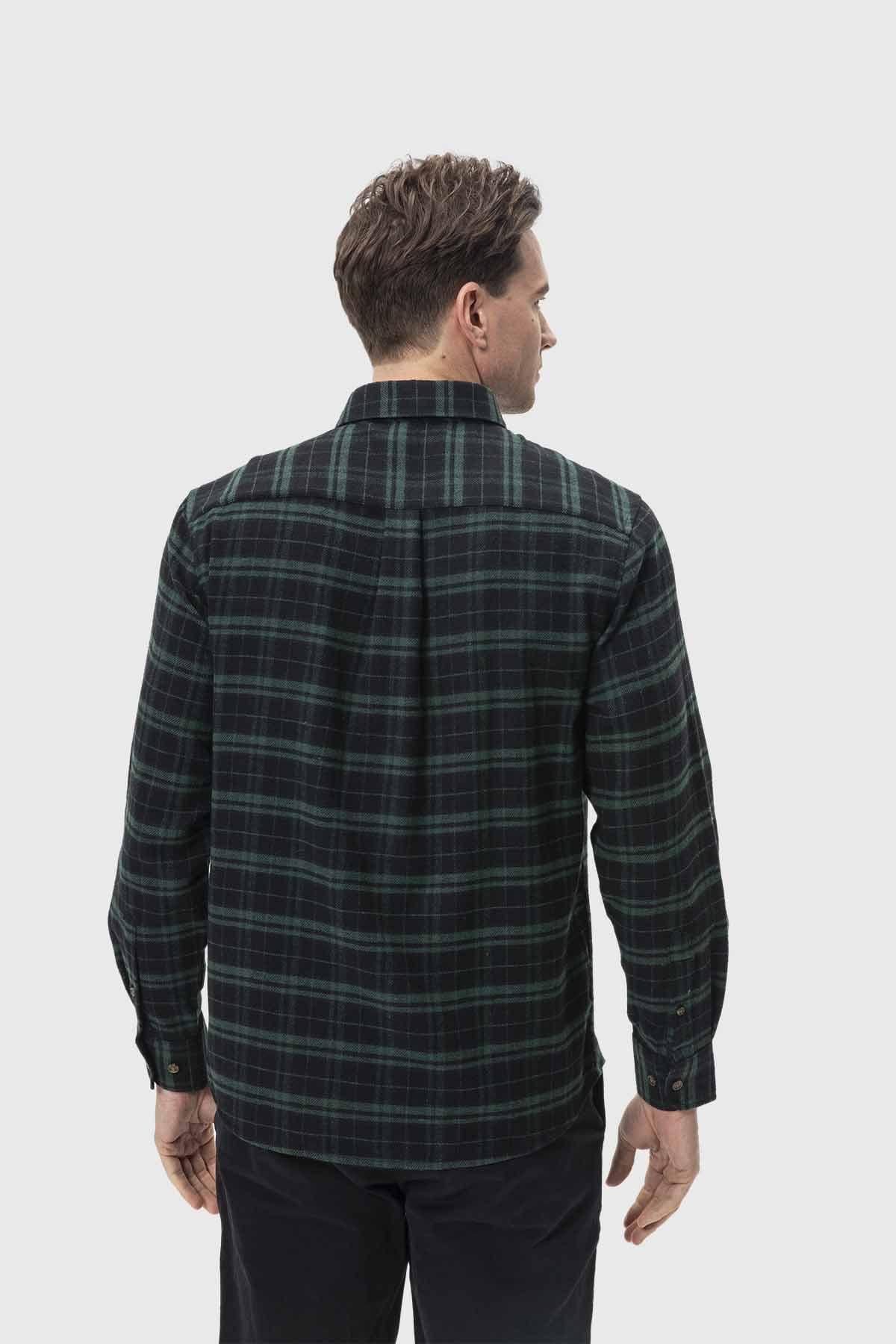 Camisa Hombre Básica Verde-2