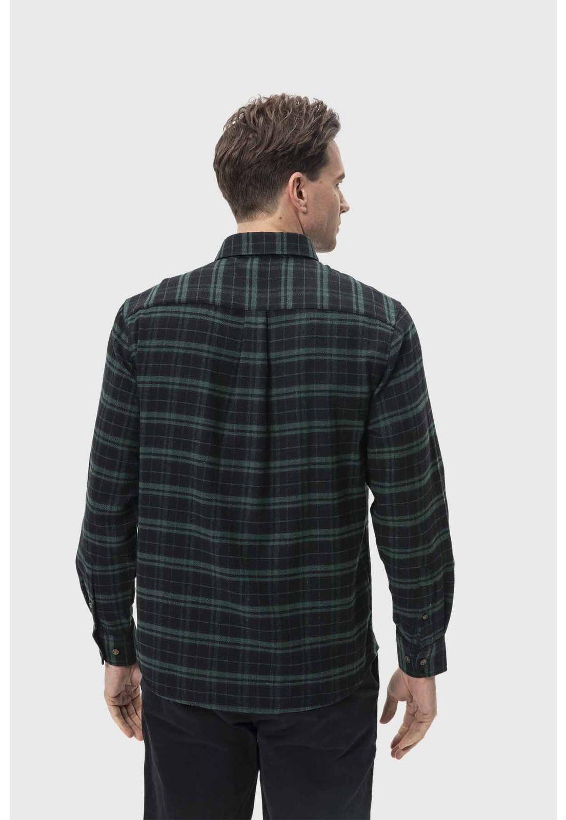 Camisa Hombre Básica Verde-2