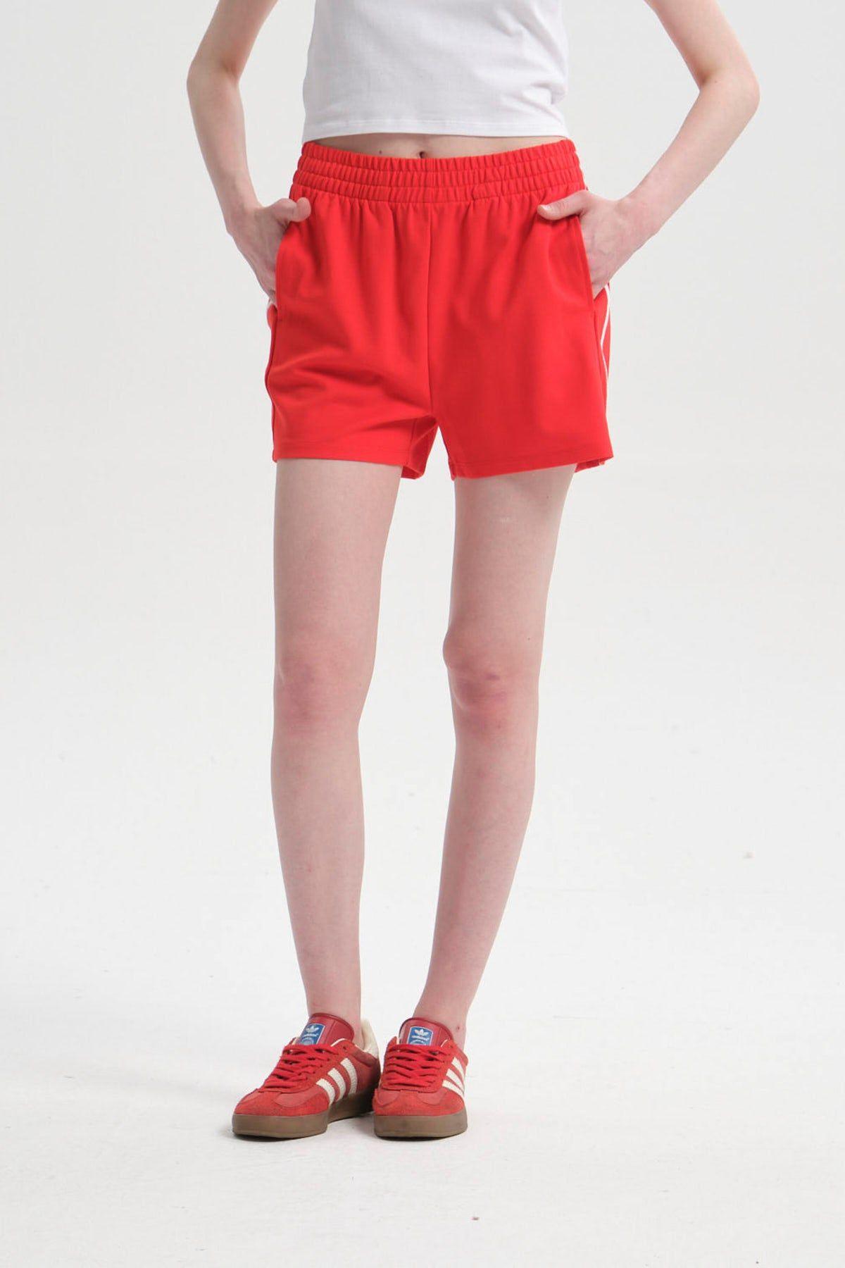 Short Mujer Raya Costado Rojo-0